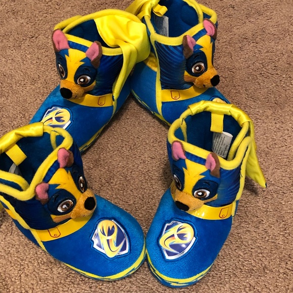 paw patrol chase slippers